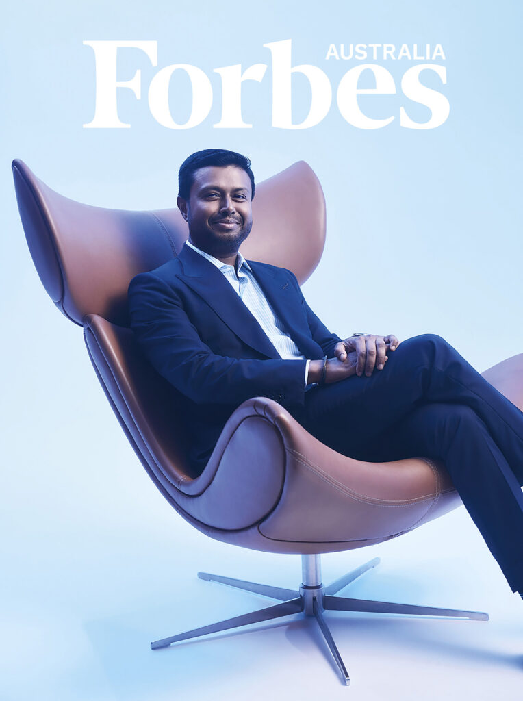 Forbes australia digital Issue 19 cover featuring boconcept imola chair 