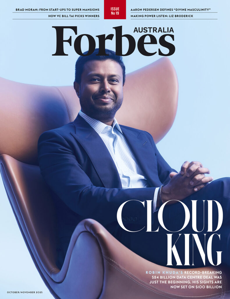 Forbes australia Issue 19 cover featuring boconcept imola chair 